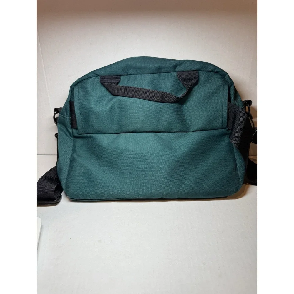 Vintage LL Bean Green Canvas‎ waist bag messenger bag biking bag hiking bag EUC